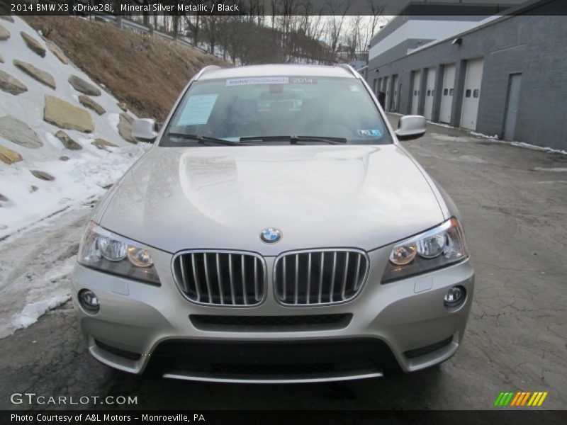 Mineral Silver Metallic / Black 2014 BMW X3 xDrive28i