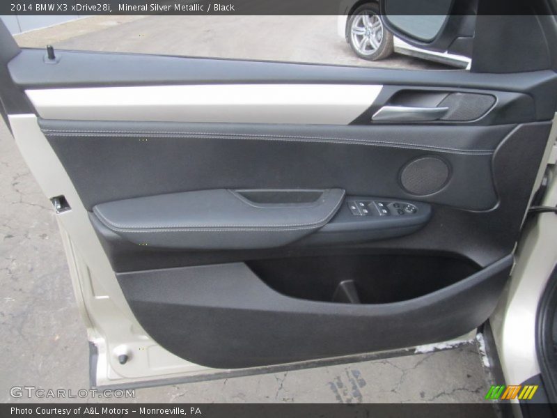 Mineral Silver Metallic / Black 2014 BMW X3 xDrive28i