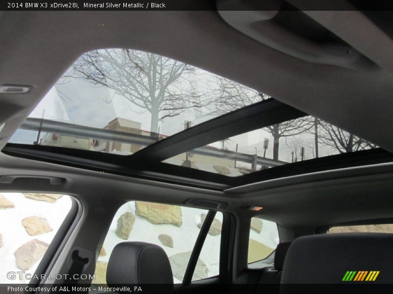 Mineral Silver Metallic / Black 2014 BMW X3 xDrive28i