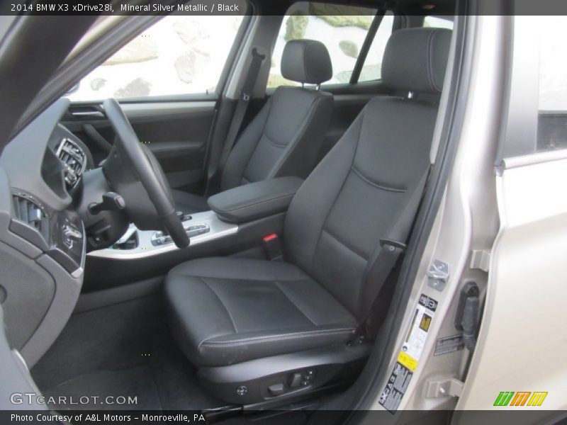 Mineral Silver Metallic / Black 2014 BMW X3 xDrive28i