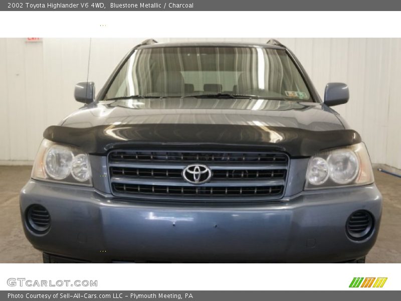 Bluestone Metallic / Charcoal 2002 Toyota Highlander V6 4WD