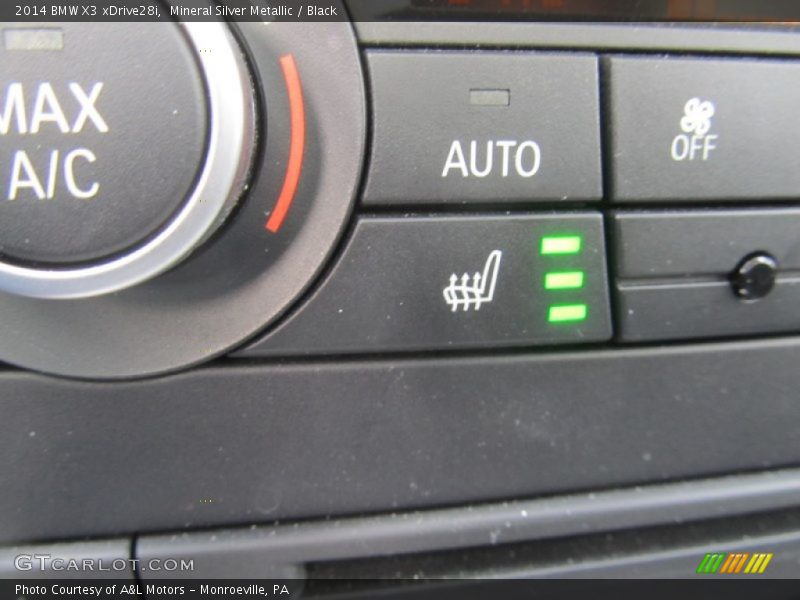 Mineral Silver Metallic / Black 2014 BMW X3 xDrive28i