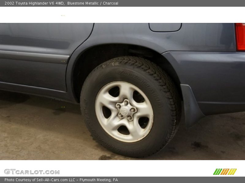 Bluestone Metallic / Charcoal 2002 Toyota Highlander V6 4WD