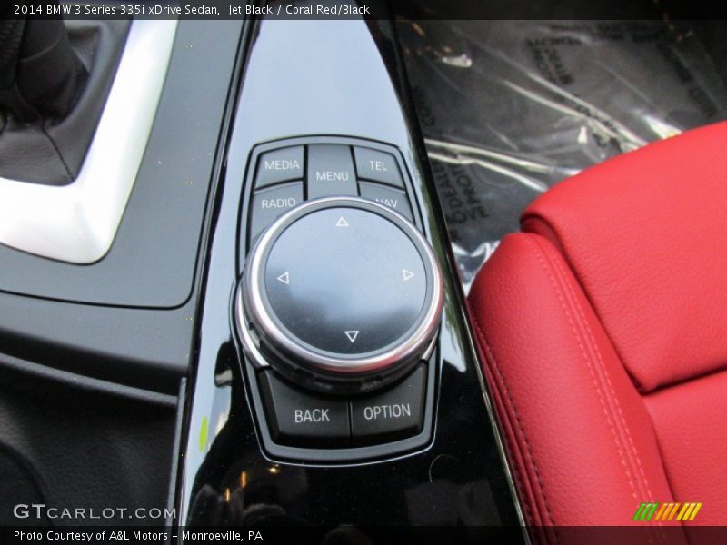 Jet Black / Coral Red/Black 2014 BMW 3 Series 335i xDrive Sedan