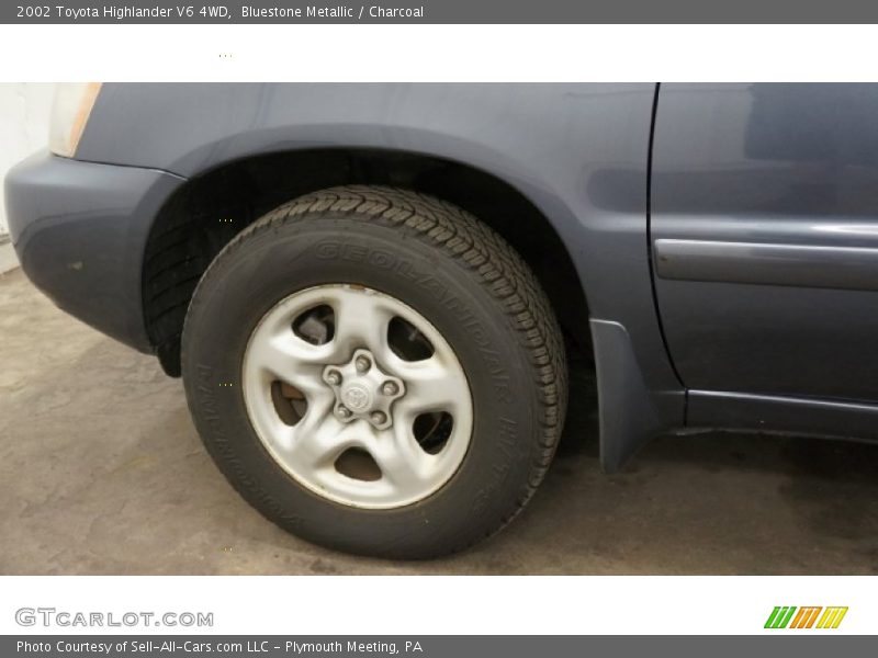 Bluestone Metallic / Charcoal 2002 Toyota Highlander V6 4WD