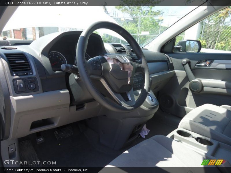 Taffeta White / Gray 2011 Honda CR-V EX 4WD