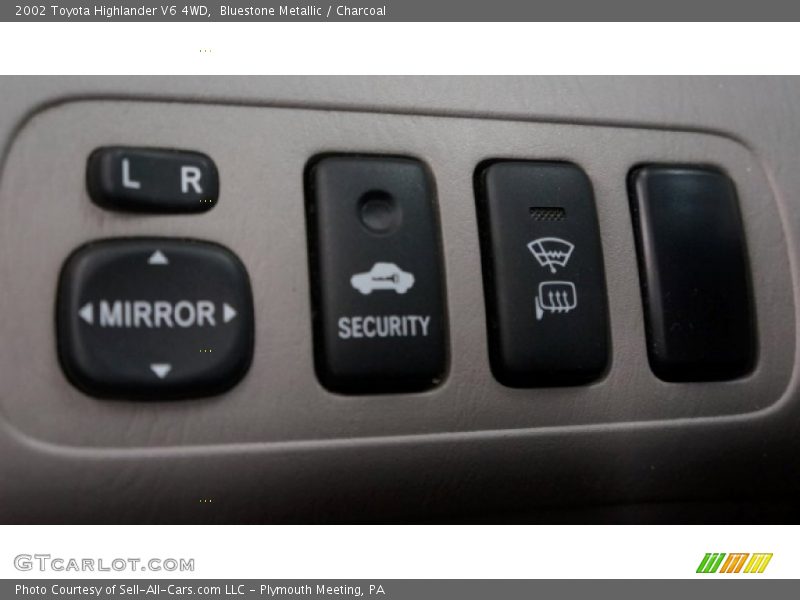 Bluestone Metallic / Charcoal 2002 Toyota Highlander V6 4WD