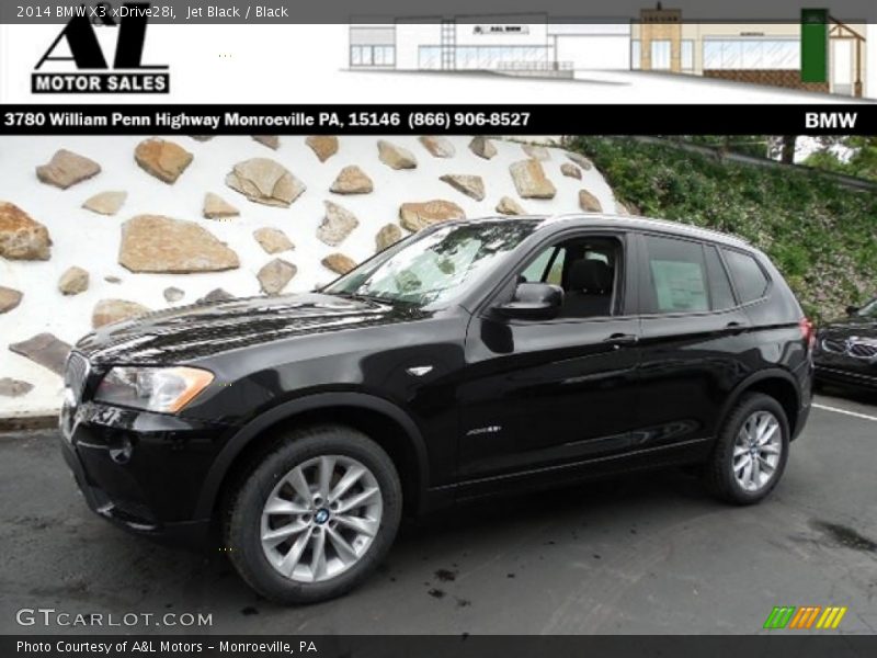 Jet Black / Black 2014 BMW X3 xDrive28i
