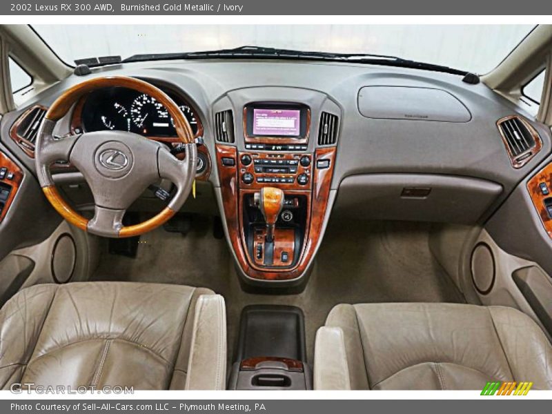 Burnished Gold Metallic / Ivory 2002 Lexus RX 300 AWD