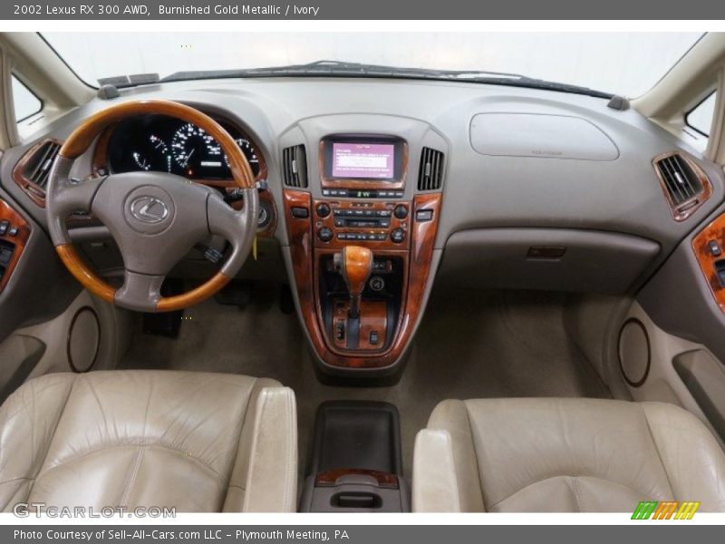 Burnished Gold Metallic / Ivory 2002 Lexus RX 300 AWD