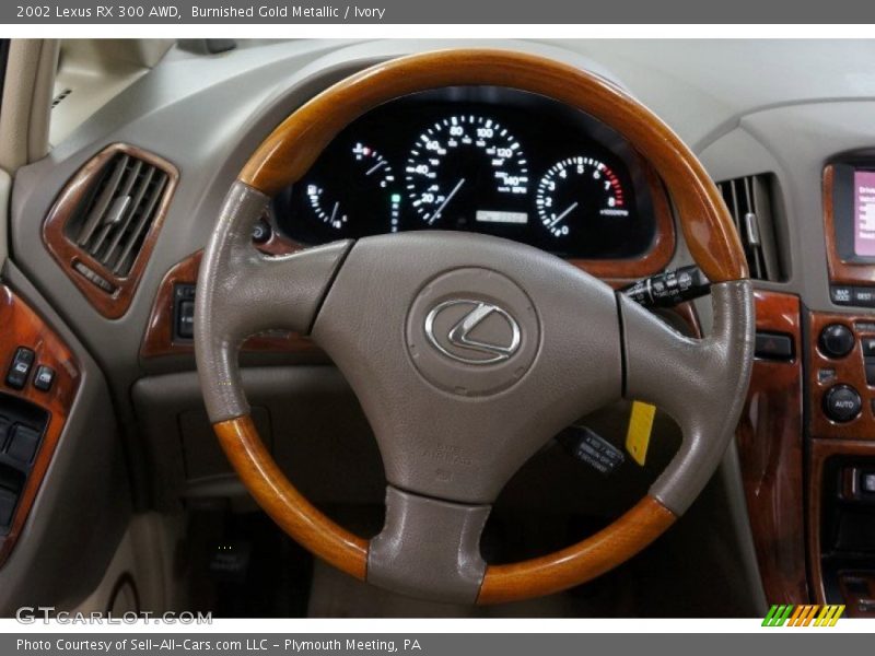 Burnished Gold Metallic / Ivory 2002 Lexus RX 300 AWD