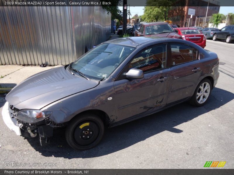 Galaxy Gray Mica / Black 2009 Mazda MAZDA3 i Sport Sedan