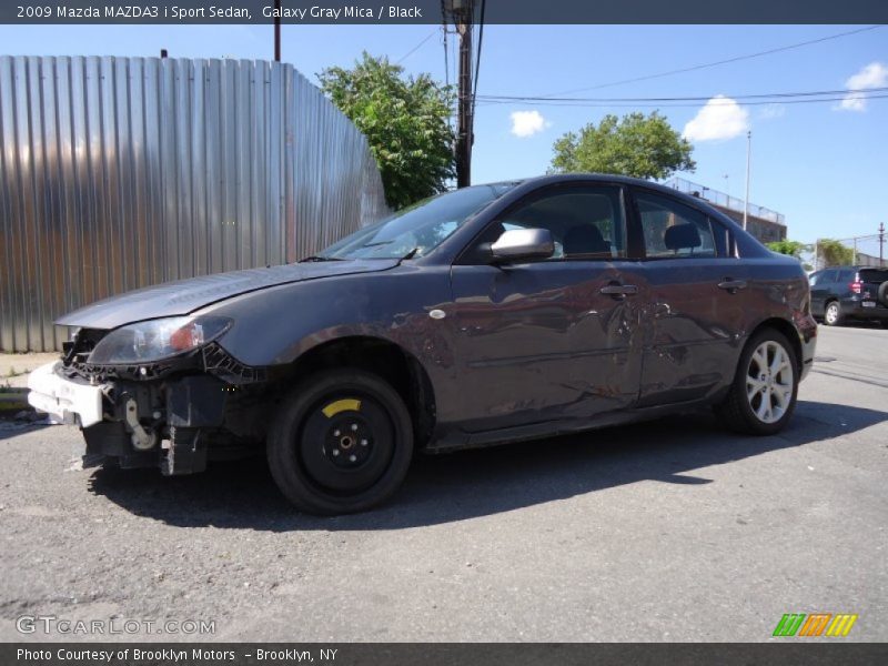 Galaxy Gray Mica / Black 2009 Mazda MAZDA3 i Sport Sedan