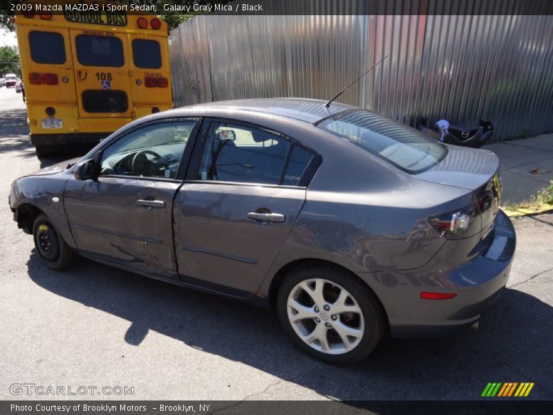 Galaxy Gray Mica / Black 2009 Mazda MAZDA3 i Sport Sedan