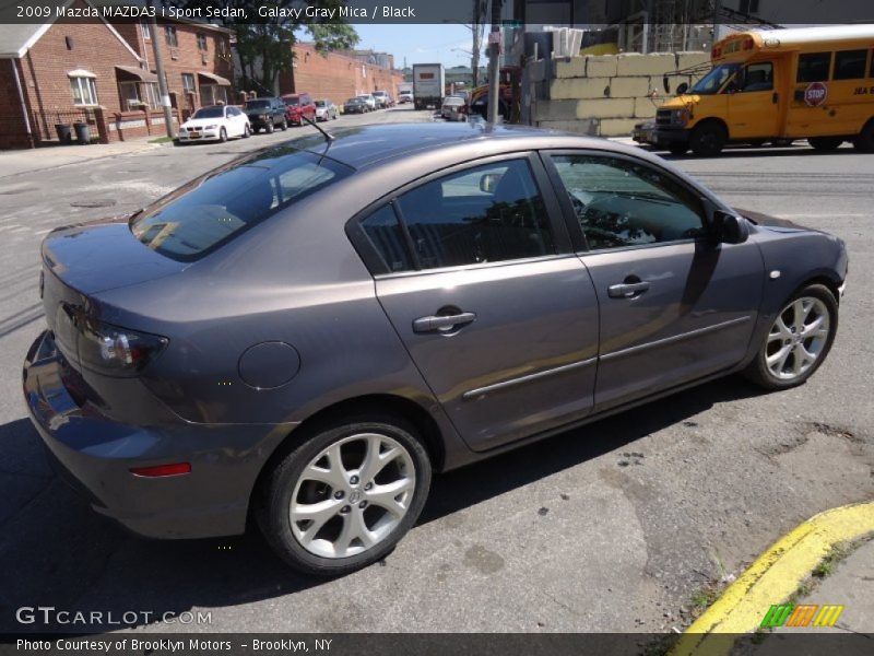 Galaxy Gray Mica / Black 2009 Mazda MAZDA3 i Sport Sedan