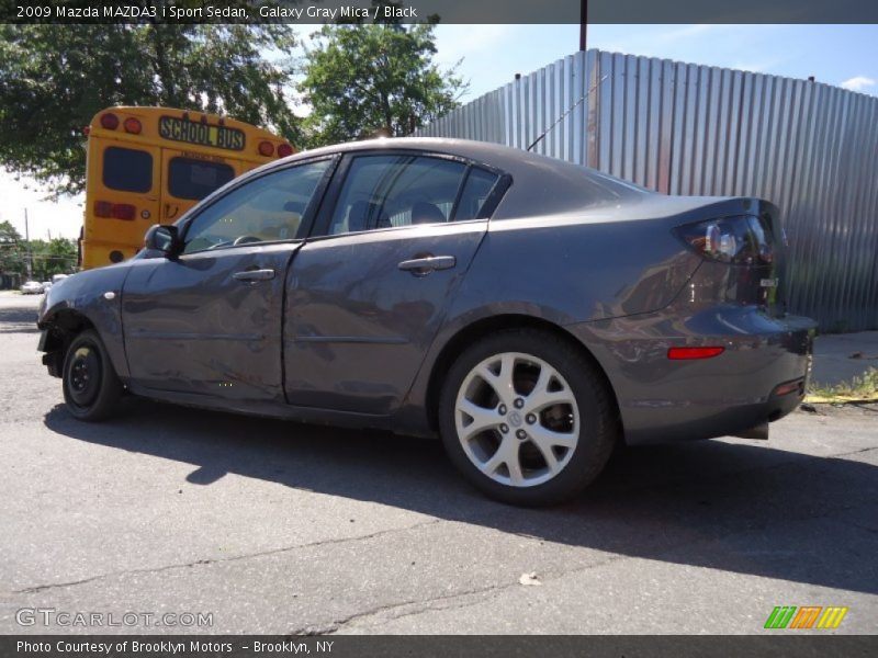 Galaxy Gray Mica / Black 2009 Mazda MAZDA3 i Sport Sedan