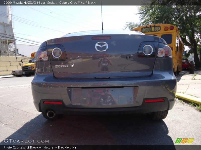 Galaxy Gray Mica / Black 2009 Mazda MAZDA3 i Sport Sedan