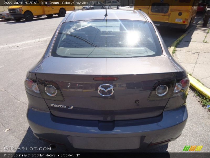 Galaxy Gray Mica / Black 2009 Mazda MAZDA3 i Sport Sedan