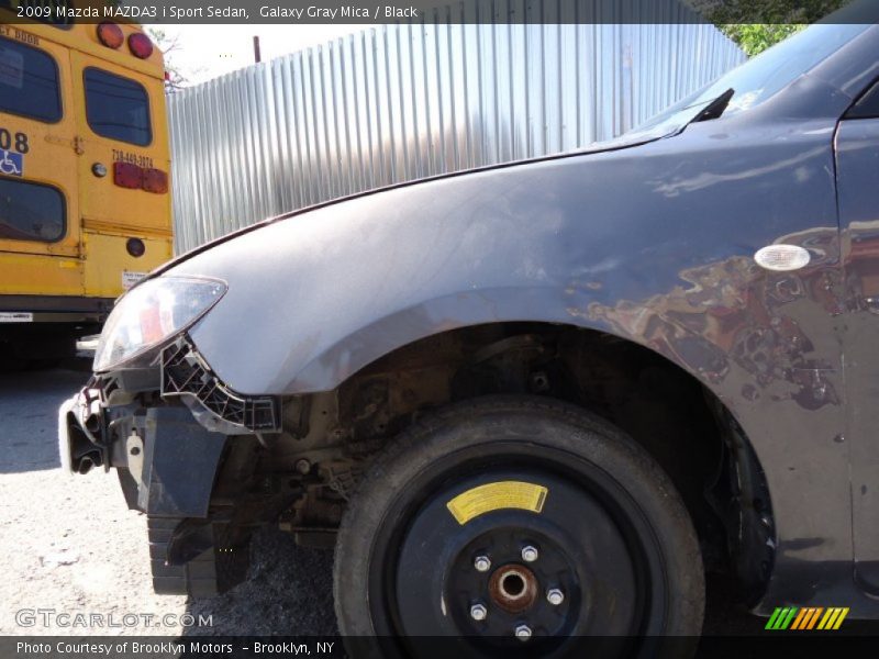 Galaxy Gray Mica / Black 2009 Mazda MAZDA3 i Sport Sedan