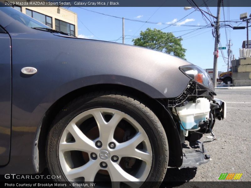 Galaxy Gray Mica / Black 2009 Mazda MAZDA3 i Sport Sedan