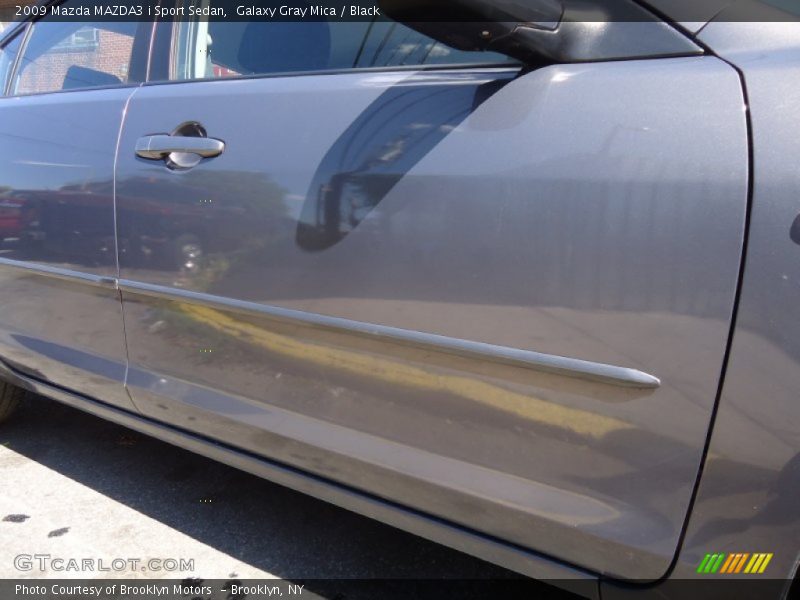 Galaxy Gray Mica / Black 2009 Mazda MAZDA3 i Sport Sedan