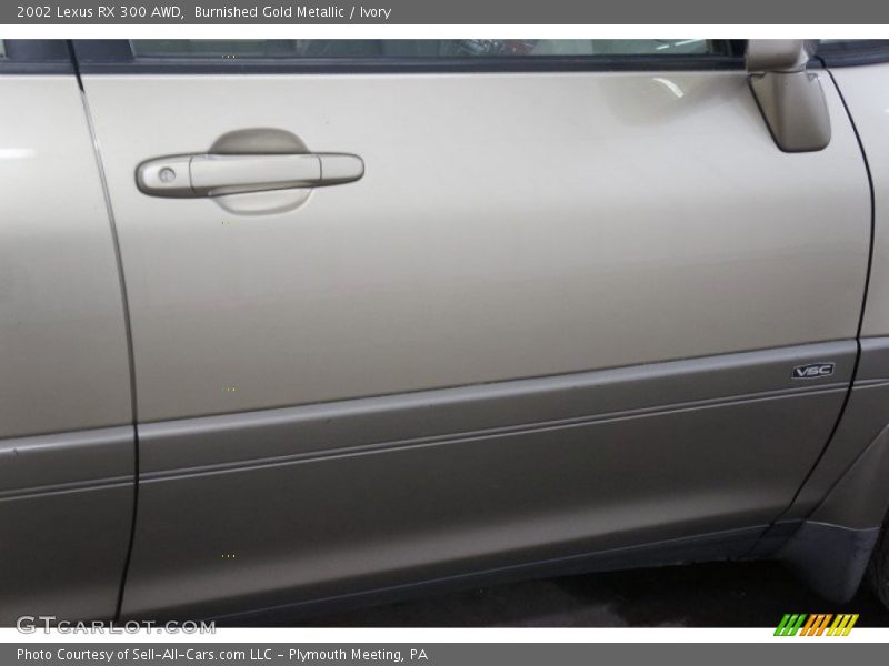 Burnished Gold Metallic / Ivory 2002 Lexus RX 300 AWD