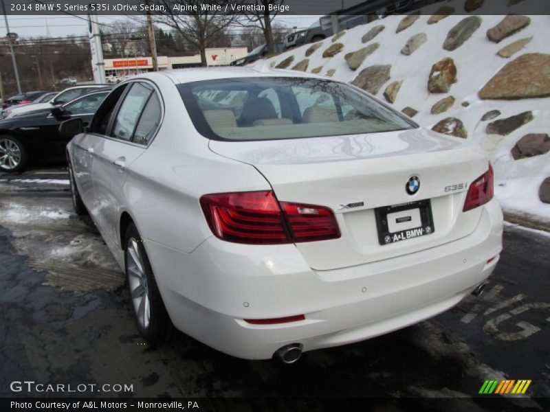 Alpine White / Venetian Beige 2014 BMW 5 Series 535i xDrive Sedan