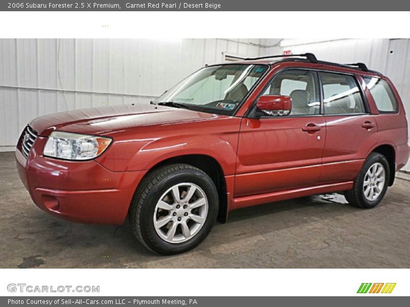 Garnet Red Pearl / Desert Beige 2006 Subaru Forester 2.5 X Premium