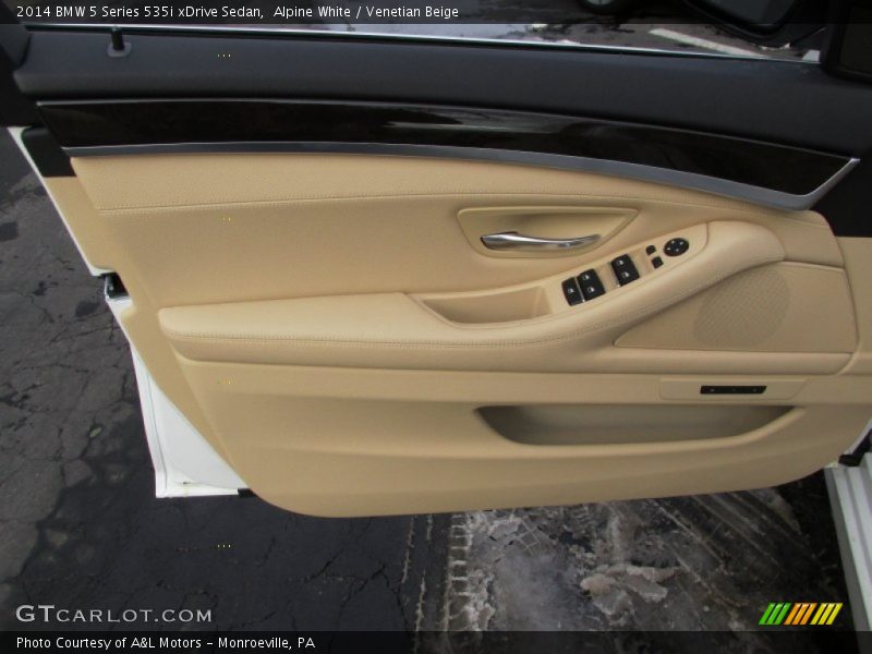 Alpine White / Venetian Beige 2014 BMW 5 Series 535i xDrive Sedan