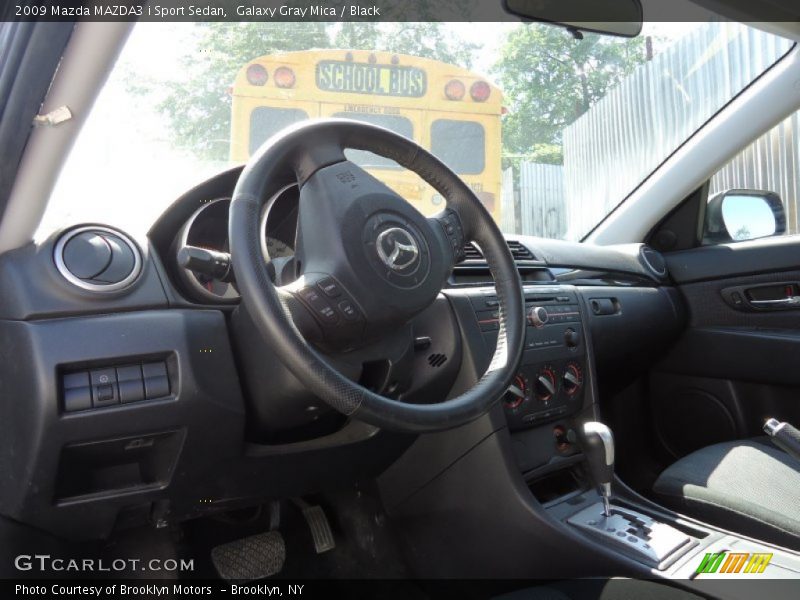 Galaxy Gray Mica / Black 2009 Mazda MAZDA3 i Sport Sedan