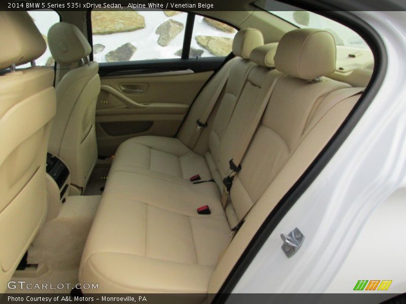 Alpine White / Venetian Beige 2014 BMW 5 Series 535i xDrive Sedan