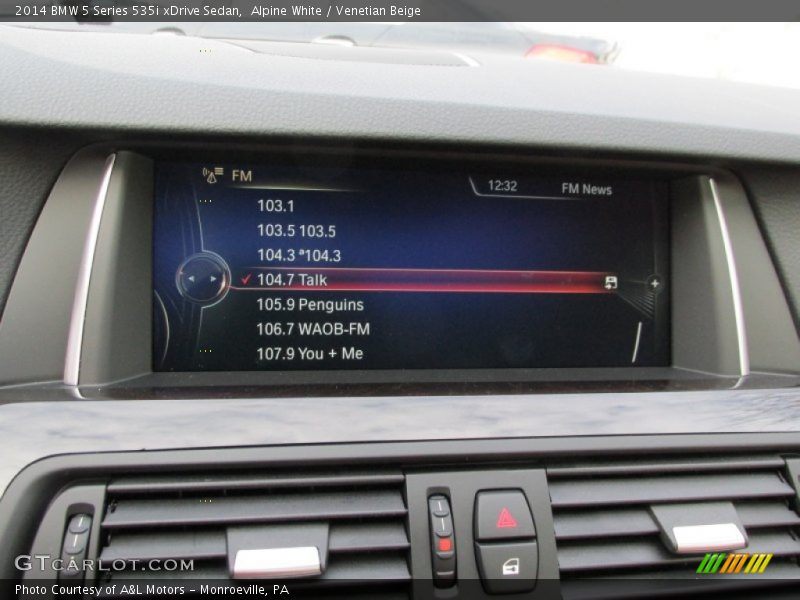Alpine White / Venetian Beige 2014 BMW 5 Series 535i xDrive Sedan