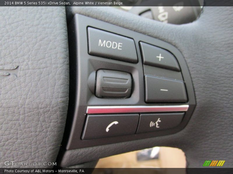 Alpine White / Venetian Beige 2014 BMW 5 Series 535i xDrive Sedan