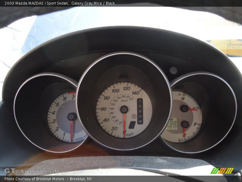 Galaxy Gray Mica / Black 2009 Mazda MAZDA3 i Sport Sedan