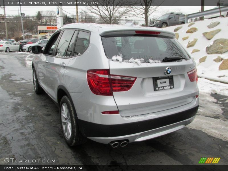 Titanium Silver Metallic / Black 2014 BMW X3 xDrive28i