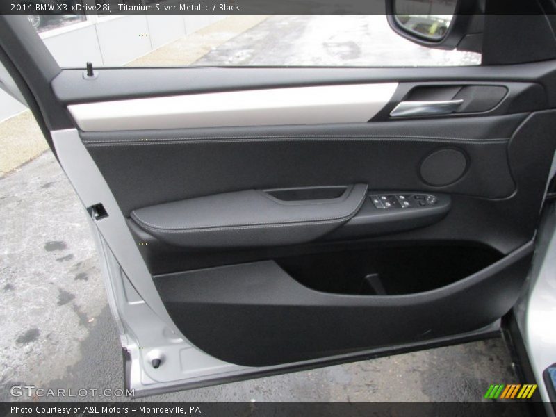 Titanium Silver Metallic / Black 2014 BMW X3 xDrive28i