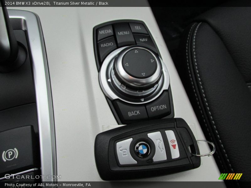 Titanium Silver Metallic / Black 2014 BMW X3 xDrive28i