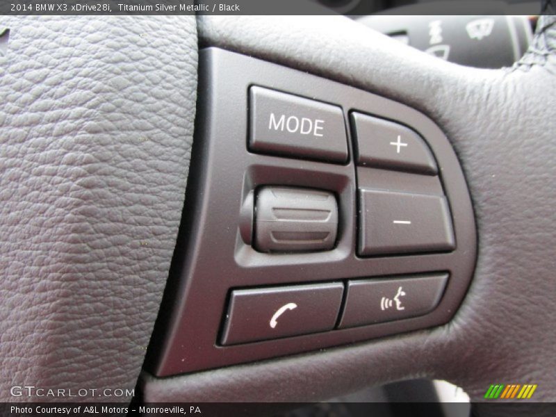 Titanium Silver Metallic / Black 2014 BMW X3 xDrive28i