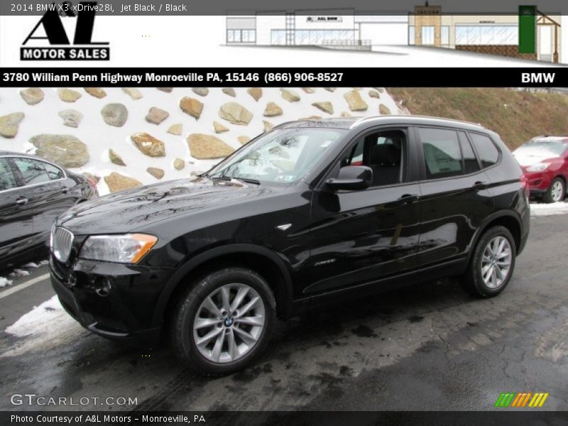 Jet Black / Black 2014 BMW X3 xDrive28i