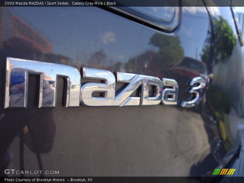 Galaxy Gray Mica / Black 2009 Mazda MAZDA3 i Sport Sedan