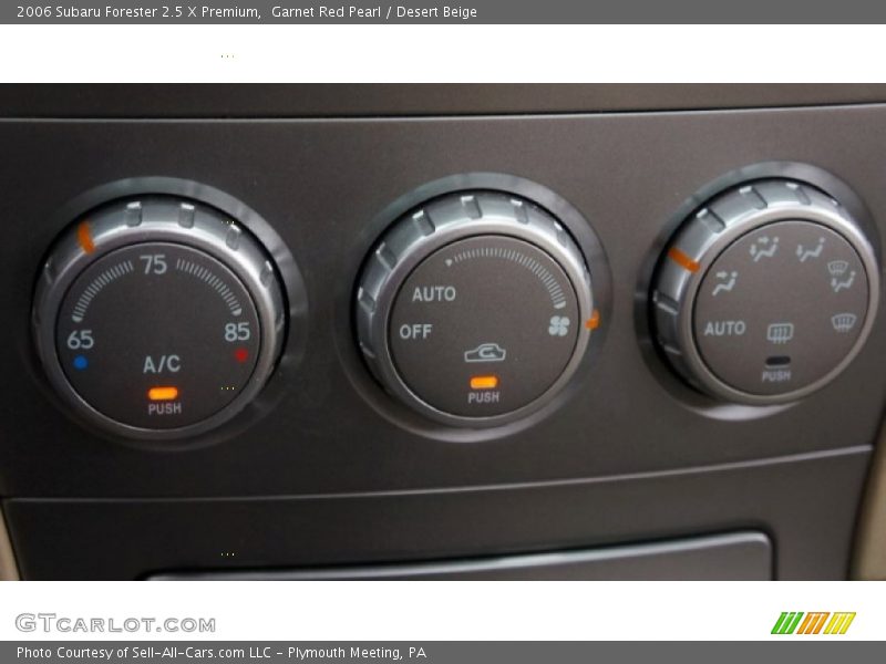 Controls of 2006 Forester 2.5 X Premium