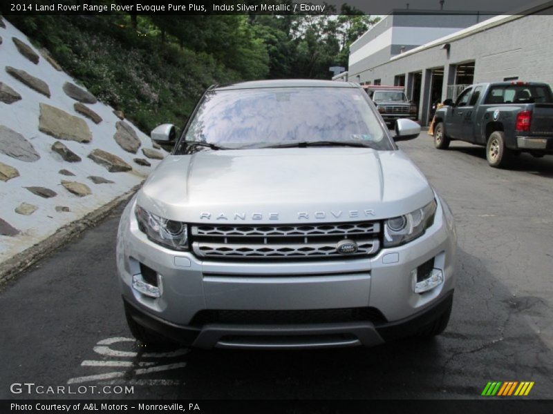 Indus Silver Metallic / Ebony 2014 Land Rover Range Rover Evoque Pure Plus