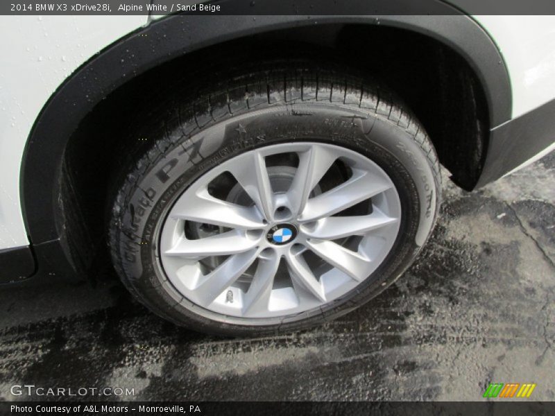 Alpine White / Sand Beige 2014 BMW X3 xDrive28i