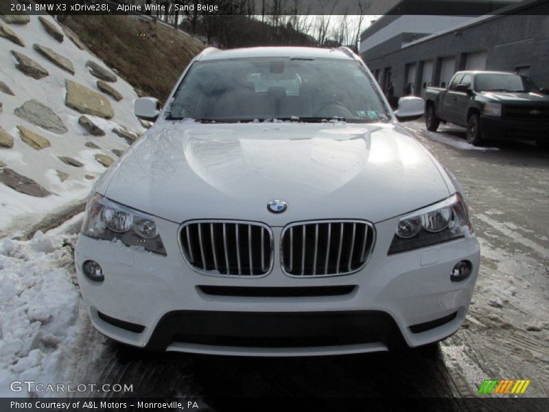 Alpine White / Sand Beige 2014 BMW X3 xDrive28i