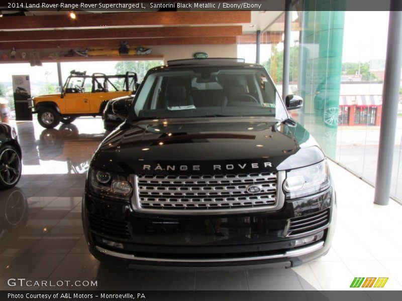 Santorini Black Metallic / Ebony/Ebony 2014 Land Rover Range Rover Supercharged L