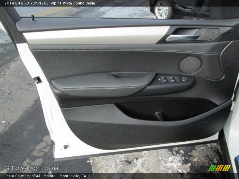 Alpine White / Sand Beige 2014 BMW X3 xDrive28i