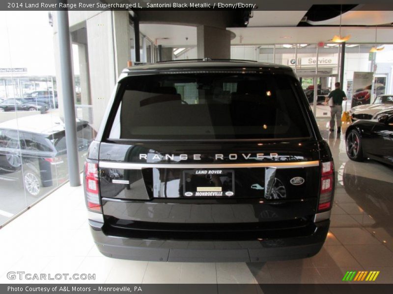 Santorini Black Metallic / Ebony/Ebony 2014 Land Rover Range Rover Supercharged L