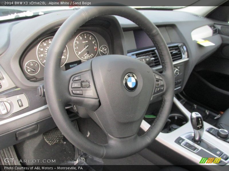Alpine White / Sand Beige 2014 BMW X3 xDrive28i