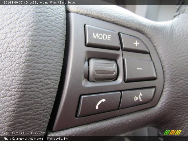 Alpine White / Sand Beige 2014 BMW X3 xDrive28i