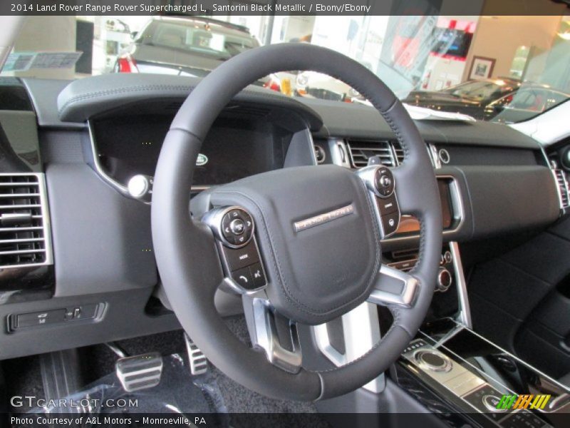 Santorini Black Metallic / Ebony/Ebony 2014 Land Rover Range Rover Supercharged L